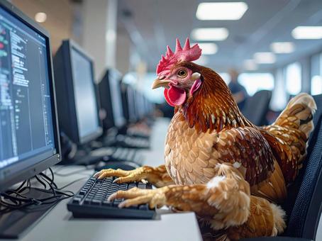 パソコン作業の写真