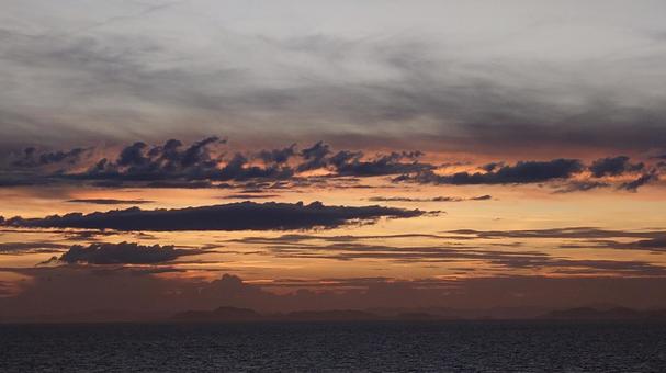 夕日 夕日の写真