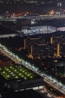 都市夜景 都市夜景の写真
