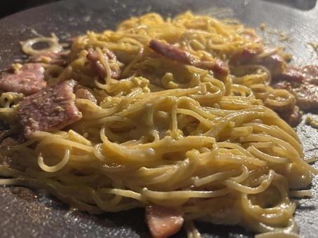 カルボナーラ カルボナーラ カルボナーラ,パスタ,麺類の写真素材