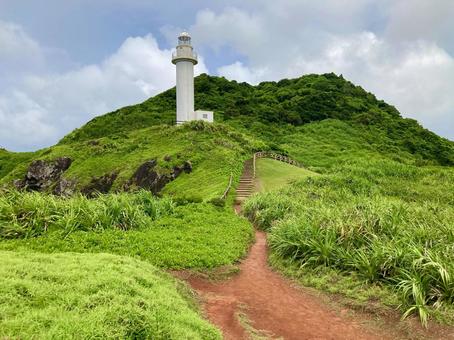 Photo, lighthouse, landscape, ishigakijima, 