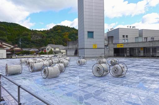 準備中のアイススケート場1 アイススケート場,アイススケート,準備中の写真素材