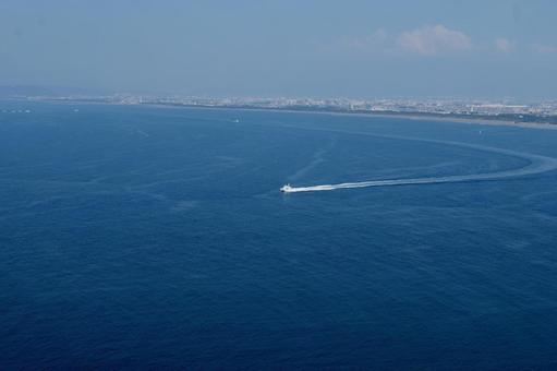 江の島シーキャンドルから見た湘南の景色 シーキャンドル,江の島,公園の写真素材