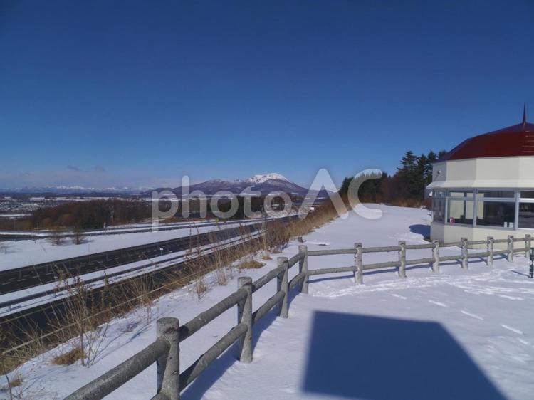 有珠山サービスエリア 有珠山,北海道,伊達市の写真素材