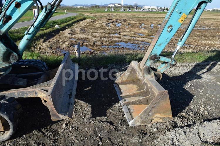 土木建設現場の建設機械 土木建設現場,建設機械,建設現場の写真素材
