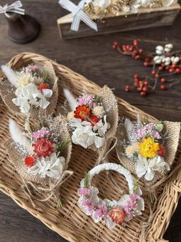 クリスマス　ドライフラワー　ガーランド 12月,クリスマス,クリスマスツリーの写真素材