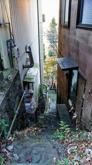Narrow stairs in an alley, JPG