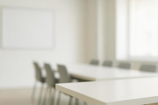 ミーティングルームの角をぼかし背景化の写真