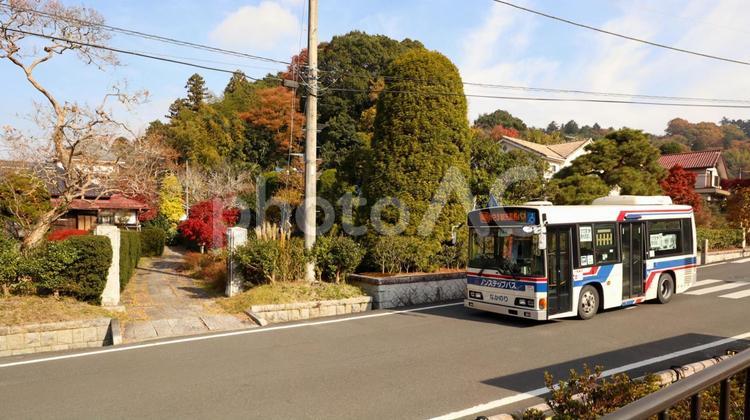 茨城交通のかさま観光周遊バス 茨城交通,かさま観光周遊バス,日動美術館の写真素材