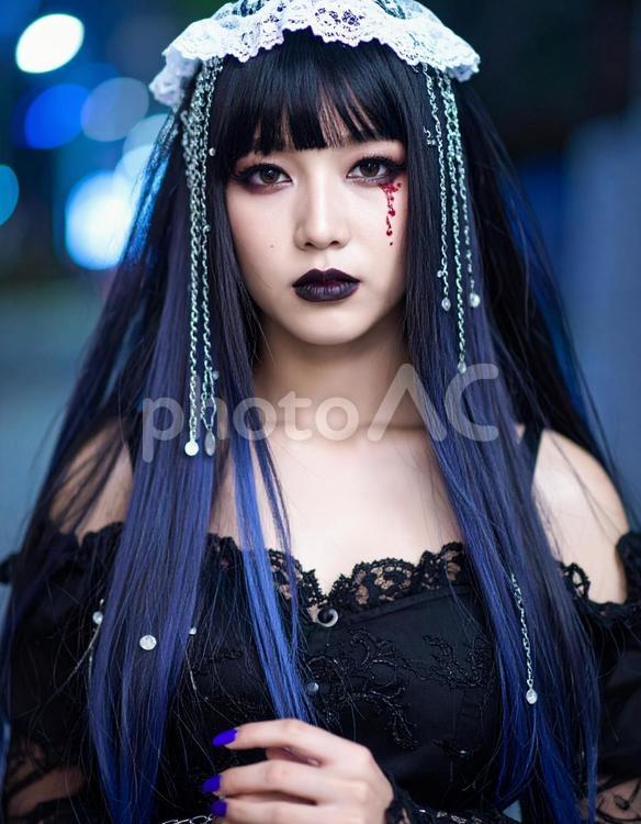 地雷系女子・本命推しの青子さん 地雷系,女子,サブカルチャーの写真素材
