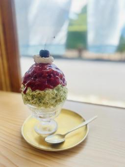 Cherry Pistachio Shaved Ice, JPG Cherry Pistachio Shaved Ice, JPG
