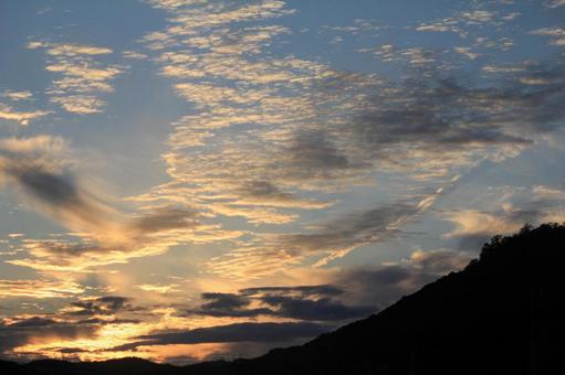 秋の夕暮れ 秋の夕暮れの写真