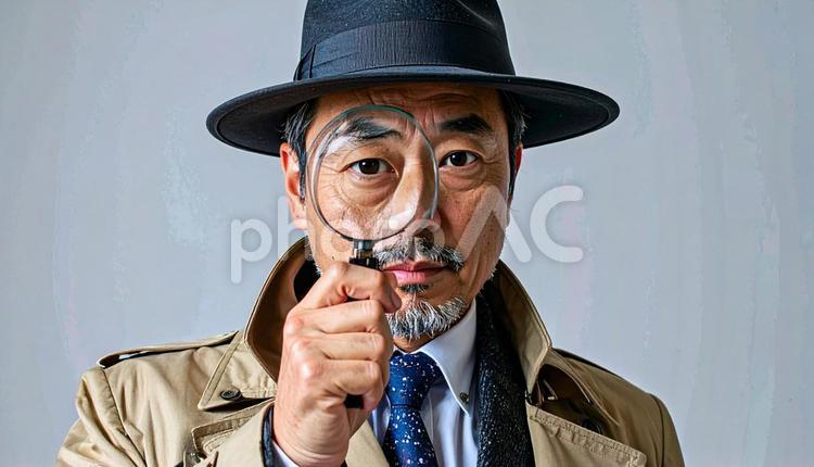 探偵のイメージ 男性,人物,探偵の写真素材