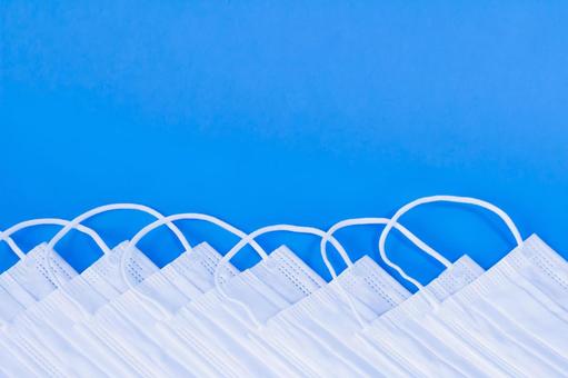 Simple mask on blue background, JPG Simple mask on blue background, JPG