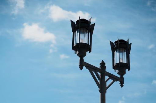 街灯 街灯,電灯,空の写真素材