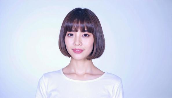 ヘアスタイルモデルの写真