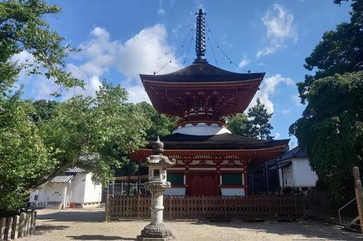 大阪府-金剛寺-多宝塔 大阪府-金剛寺-多宝塔 金剛寺,寺,天野山の写真素材