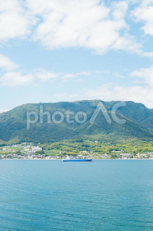 小豆島から見る瀬戸内海 小豆島,離島,島々の写真素材