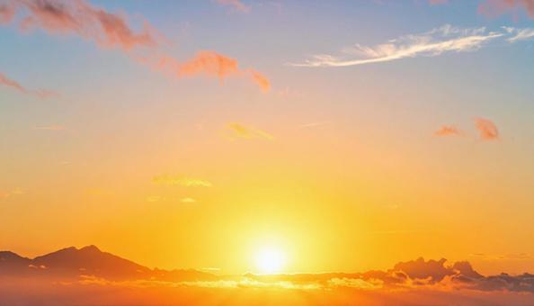 朝焼け空の写真