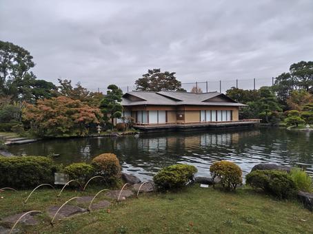 源心庵の裏手 源心庵の裏手 江戸川区,西葛西,早朝の写真素材