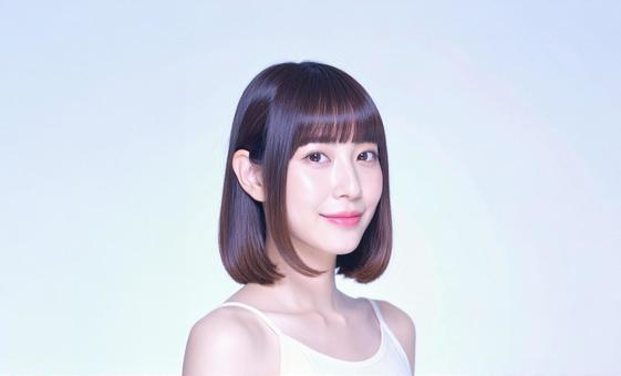 ヘアスタイルモデルの写真