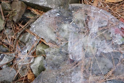 丸い氷 冬の楽しみ 丸い氷 冬の楽しみ 丸い,氷,庭の写真素材