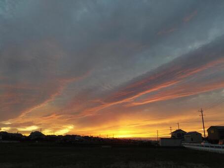 夕焼け 夕焼けの写真