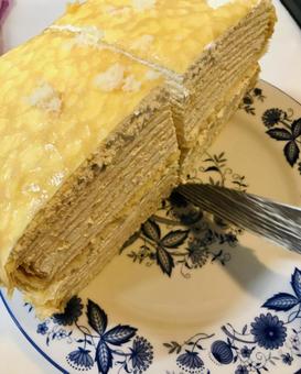ミルクレープ ミルクレープ,スイーツ,クレープの写真素材