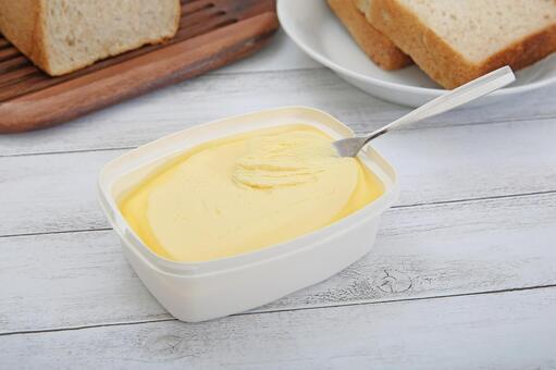 バター バター,パン,食パンの写真素材