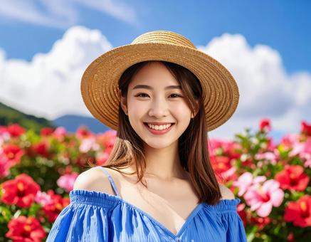 ハイビスカスと、真夏の彼女 ハイビスカスと、真夏の彼女の写真