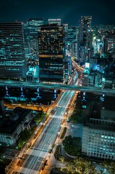 淀屋橋夜景 淀屋橋夜景 淀屋橋,うめきた,かっこいいいの写真素材