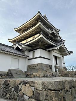 高松城月見櫓 高松城月見櫓 高松城,城,月見櫓の写真素材