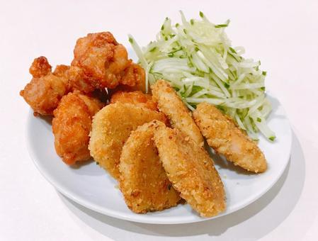 揚げ物 揚げ物 揚げ物,からあげ,唐揚げの写真素材