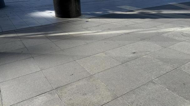 美しい陰影のタイルの道 ステンレス,ボウル,調理器具の写真素材