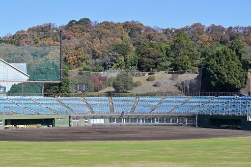 野球場 野球場,いせはらサンシャインスタジアム,伊勢原の写真素材