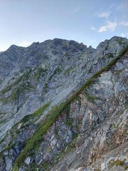 剱岳の山頂部 剱岳の山頂部の写真