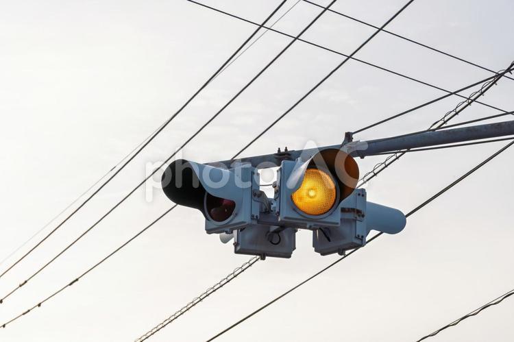 一灯式信号機 信号機,一灯式,信号の写真素材