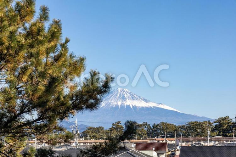 静岡三保松原のみほしるべ屋上から富士山3 三保松原,みほしるべ,屋上の写真素材
