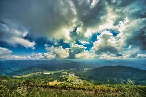三瓶山の風景の写真