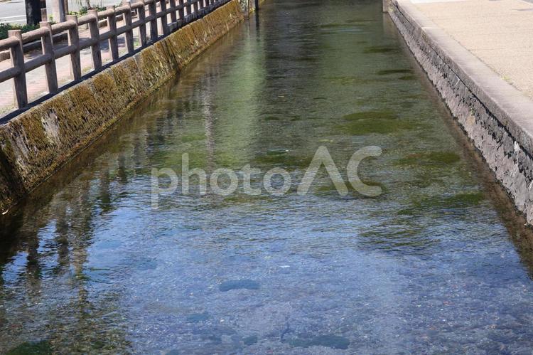 きれいな水の川のある街並みの風景 きれいな,水,川の写真素材