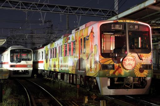 Photo, kobe electric railway, shintetsu, last train, 