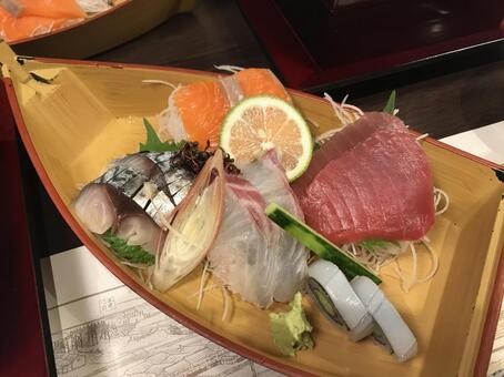 お刺身お造りセット 刺身,サーモン,つまみの写真素材