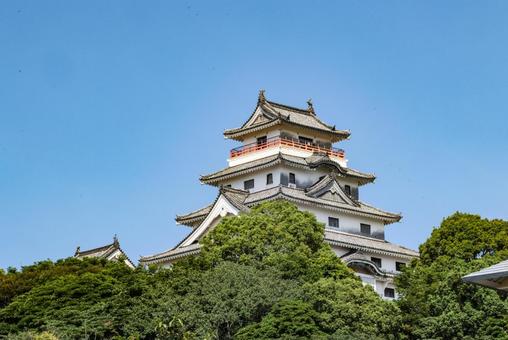 唐津城天守閣 唐津城天守閣 唐津城,舞鶴城,城の写真素材