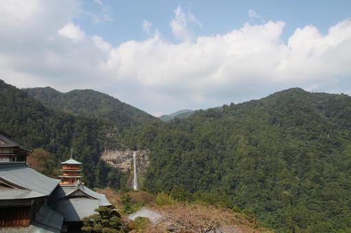 青岸渡寺 那智の滝 青岸渡寺 那智の滝 青岸渡寺,那智の滝,那智滝の写真素材