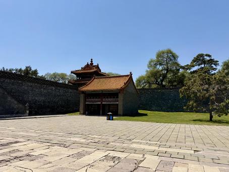 昭陵内部の反対側 昭陵内部の反対側 北陵公園,中国,海外の写真素材