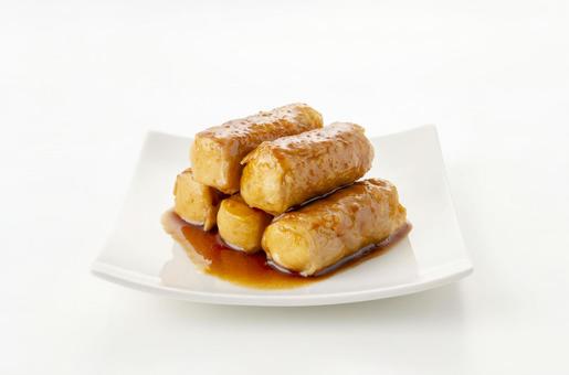 豆腐の肉巻き 豆腐の肉巻き,肉巻き,豆腐の写真素材