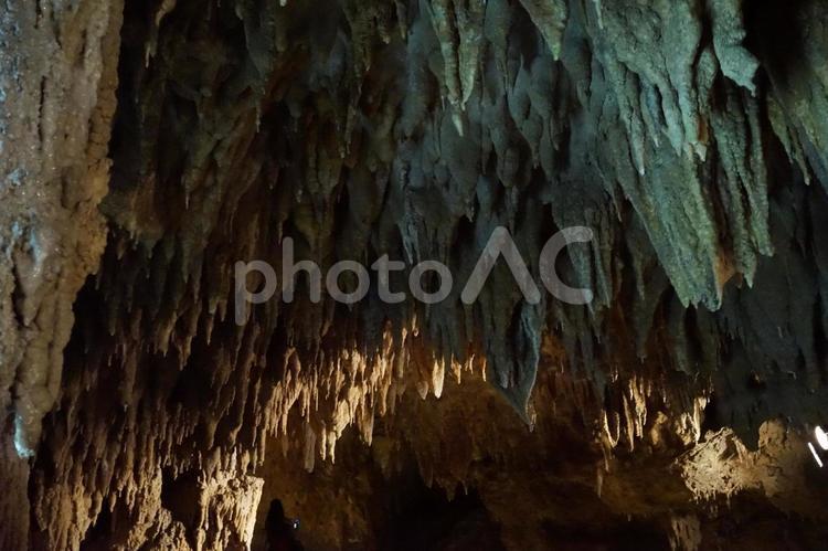神秘の鍾乳洞と石筍群4 玉泉洞,鍾乳洞,沖縄の写真素材