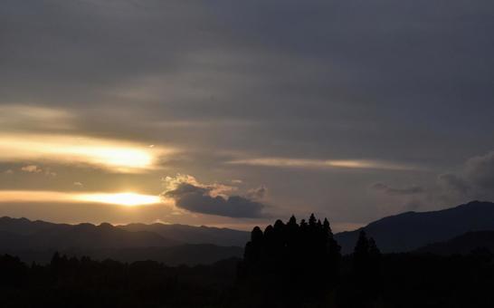 夕景 夕景の写真