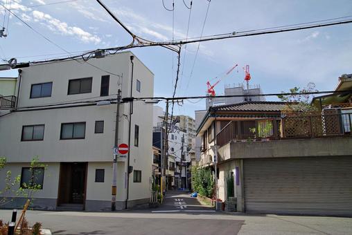 	昭和の雰囲気を残す町角 町角,路地,隘路の写真素材