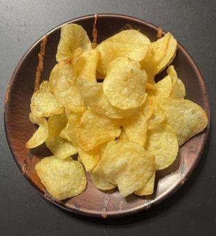 堅揚げポテトチップス コーヒータイム,コーヒーブレイク,堅揚げの写真素材